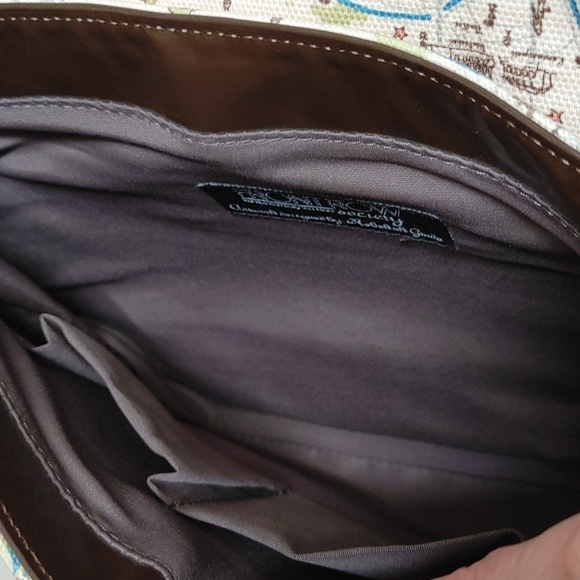 VTG Front Row Society Canvas Leather Handbag Designed By Rebekah Ginda - Picture 9 of 13